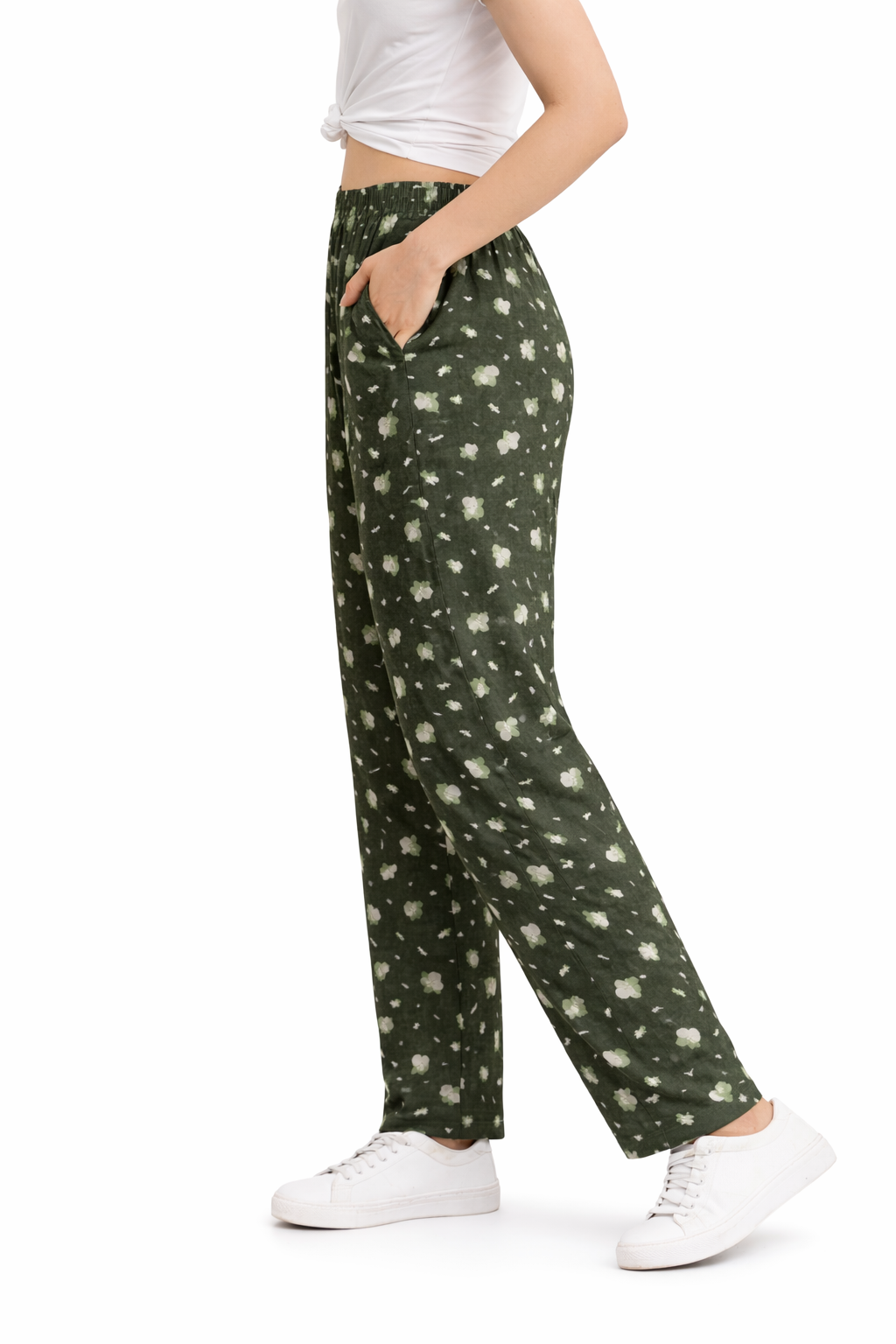 WOMEN'S PRINTED FULL PANT
