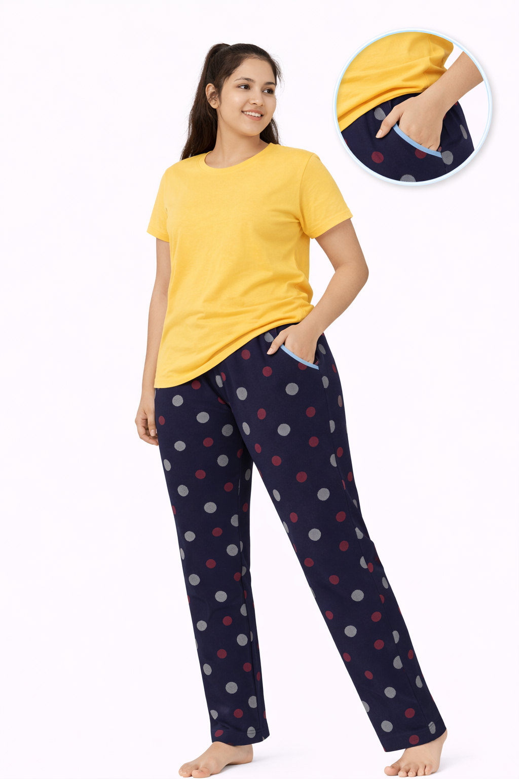 GIRLS AOP FULL PANT with 2pkts (Contact for Bulk production)