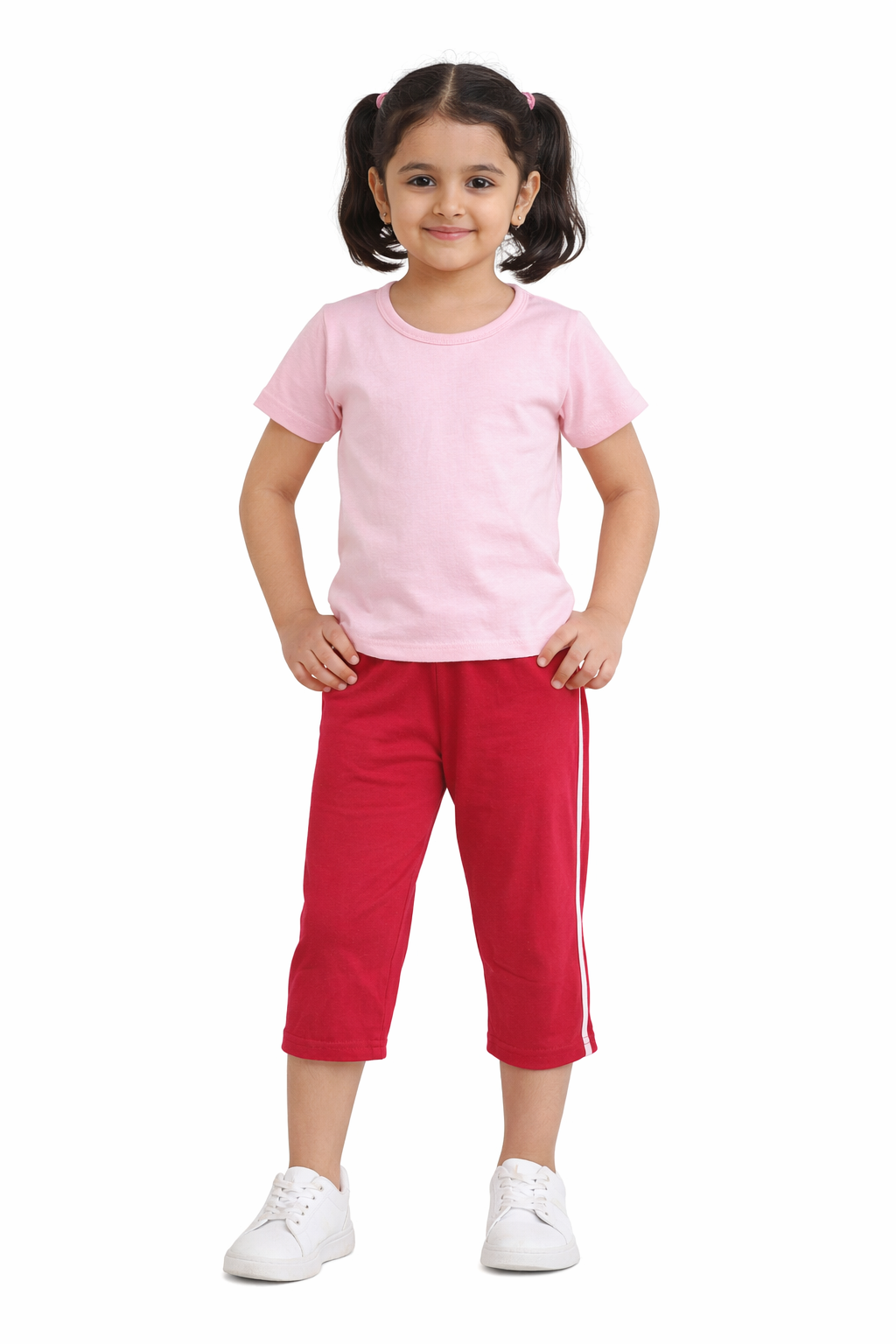GIRLS CAPRI PANT (PIPING)(with pkt) = Contact for bulk production