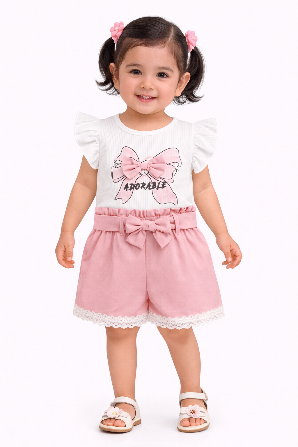 TODDLER FEMALE KIDS SHORTS SET