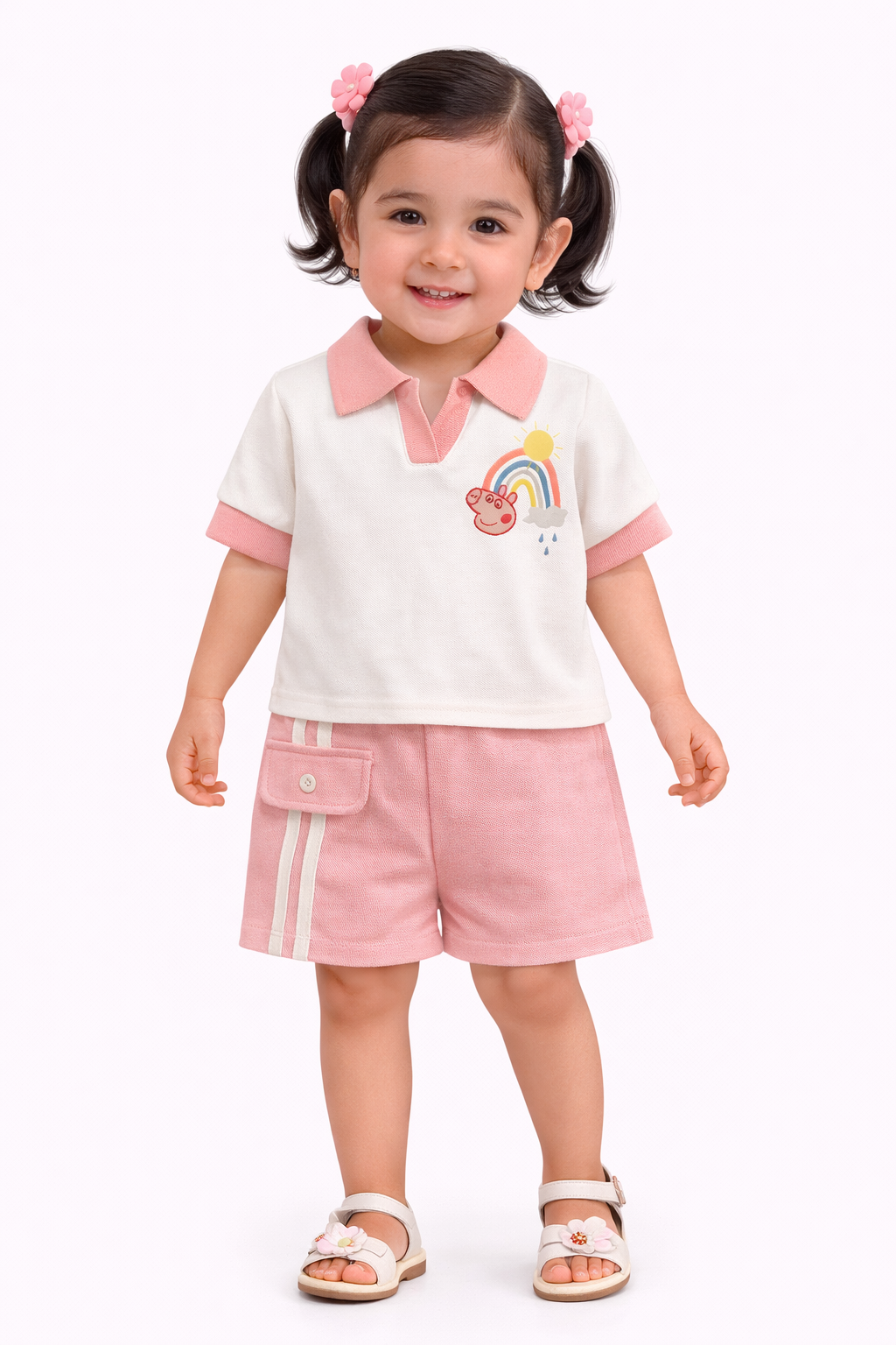 TODDLER FEMALE KIDS SHORTS SET