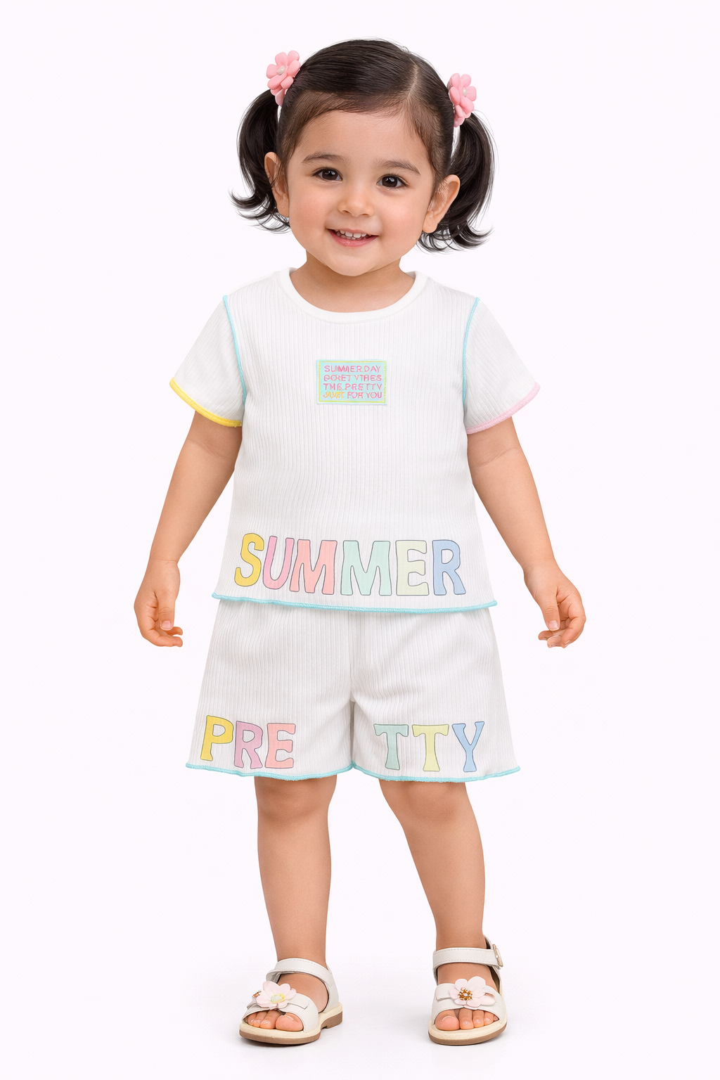 TODDLER FEMALE KIDS SHORTS SET