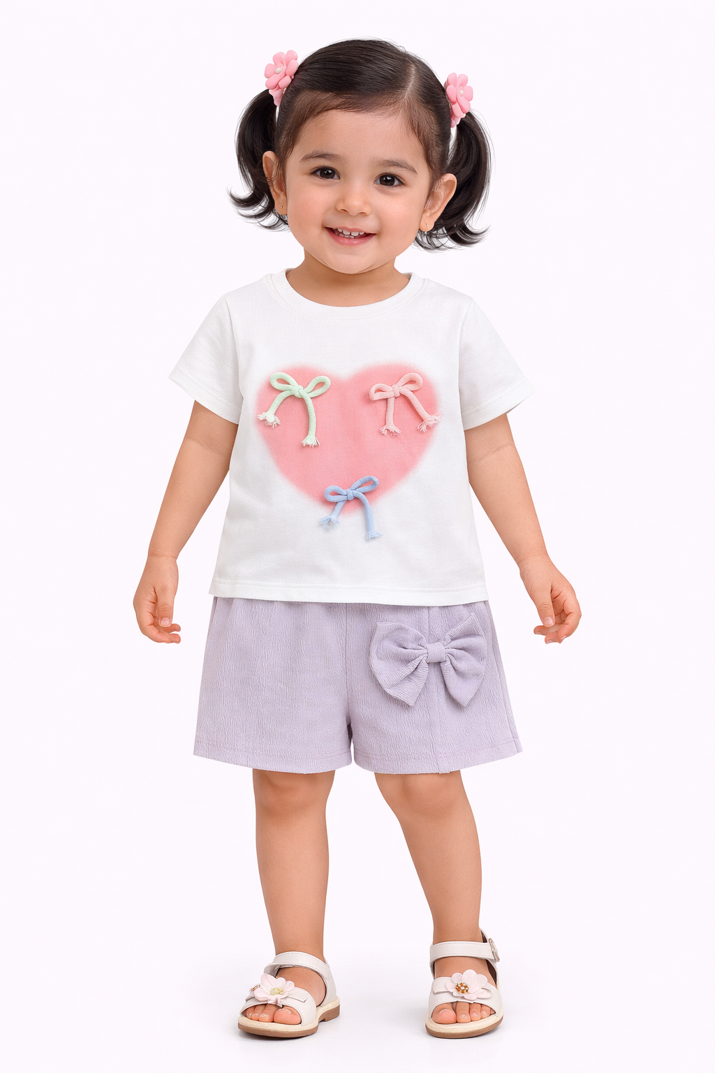 TODDLER FEMALE KIDS SHORTS SET
