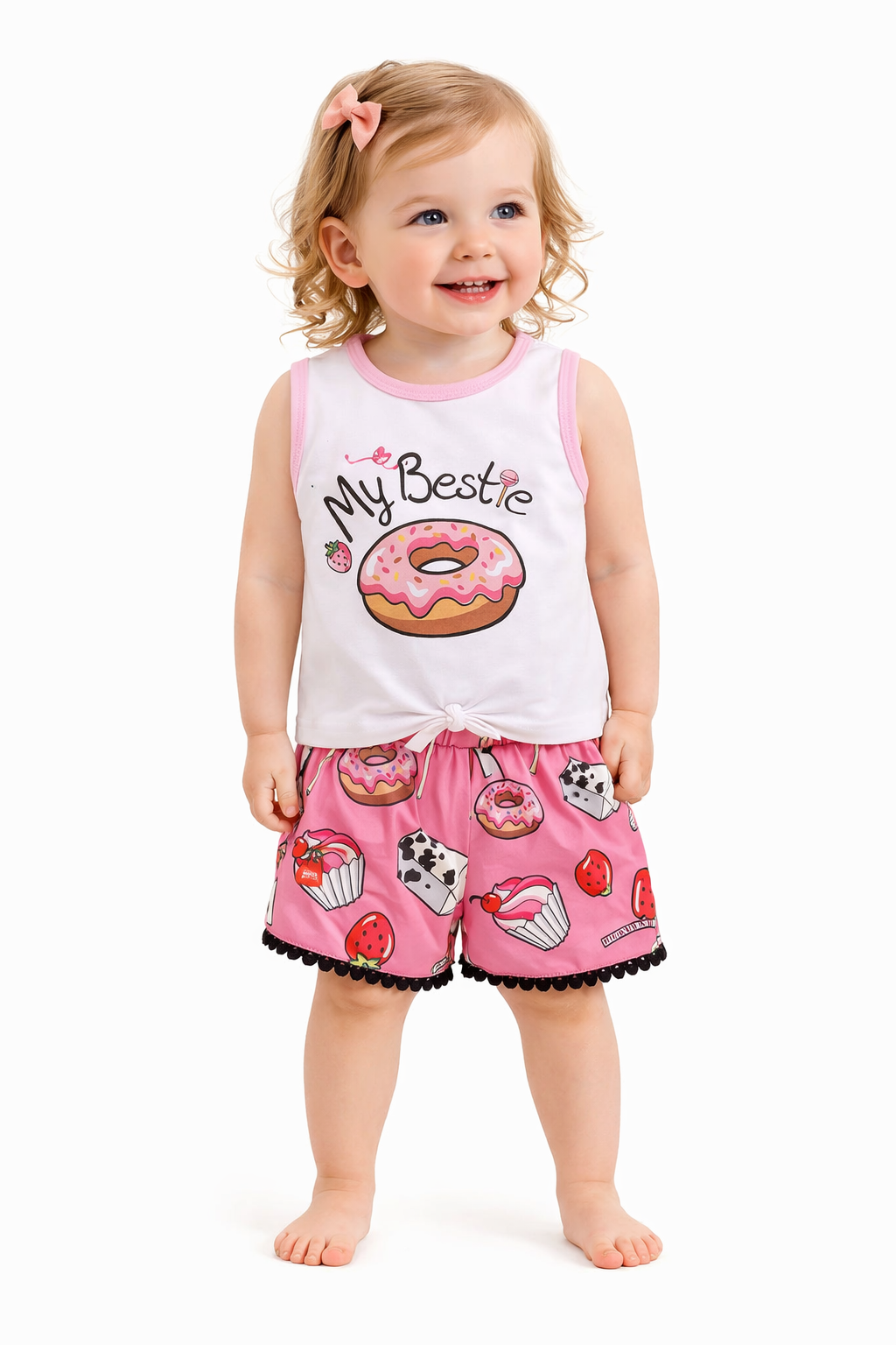 TODDLER FEMALE KIDS SHORTS SET