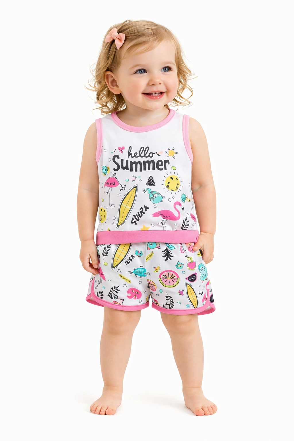 TODDLER FEMALE KIDS SHORTS SET