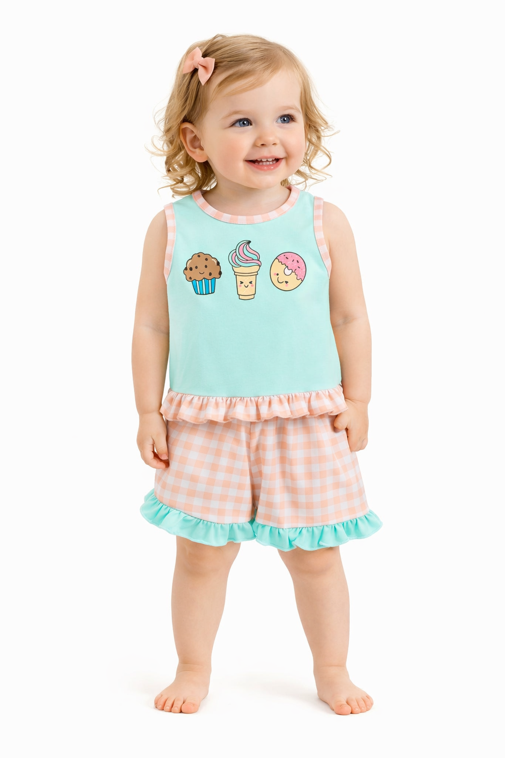 TODDLER FEMALE KIDS SHORTS SET
