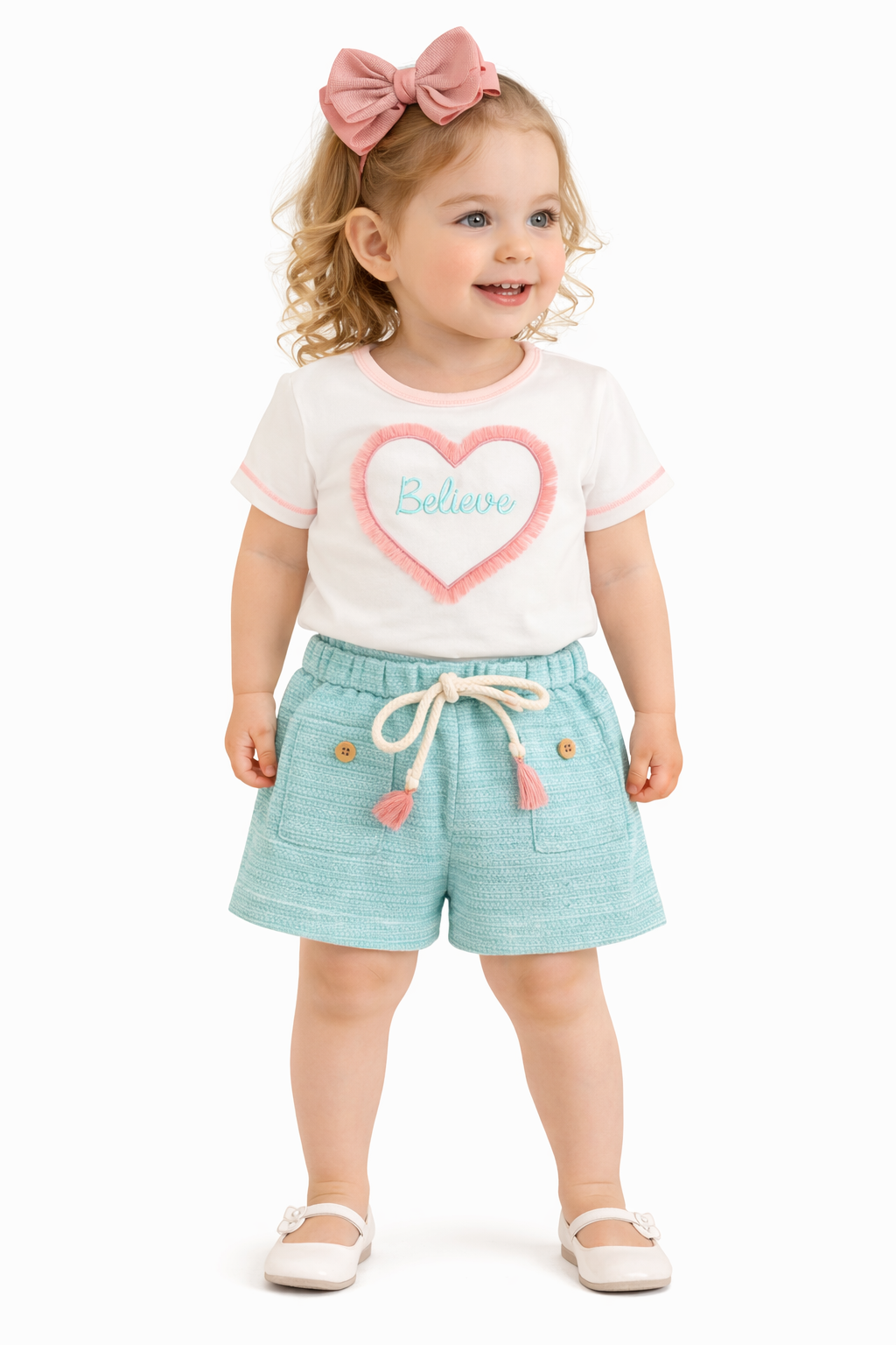 TODDLER FEMALE KIDS SHORTS SET