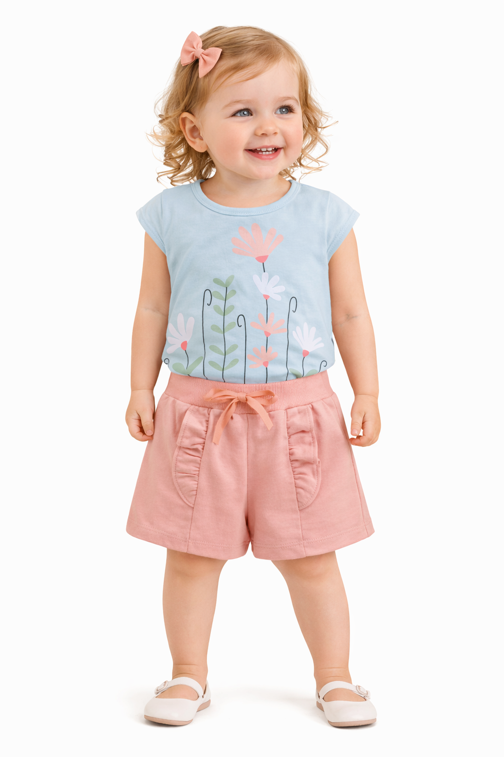 TODDLER FEMALE KIDS SHORTS SET