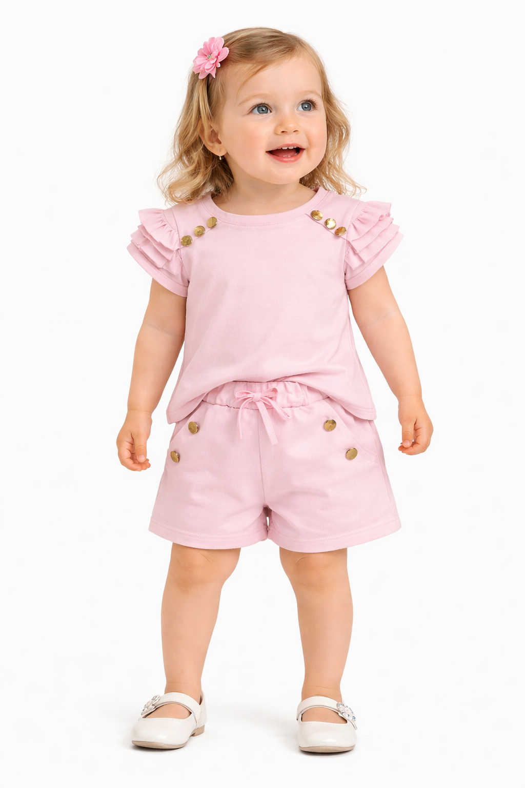 TODDLER FEMALE KIDS SHORTS SET