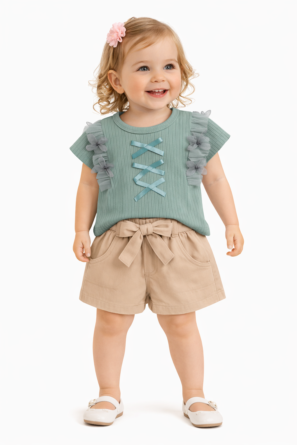 TODDLER FEMALE KIDS SHORTS SET