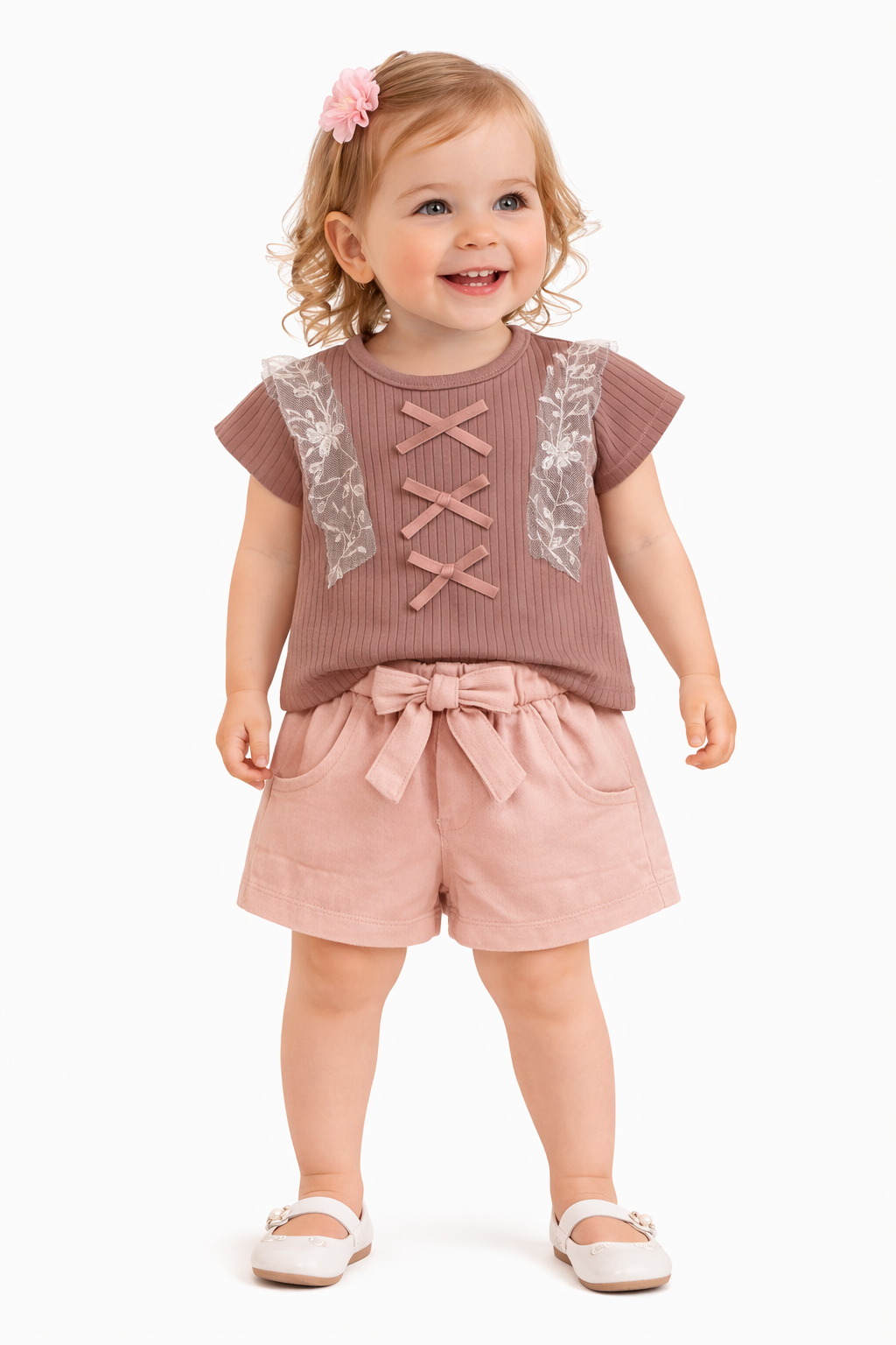 TODDLER FEMALE KIDS SHORTS SET