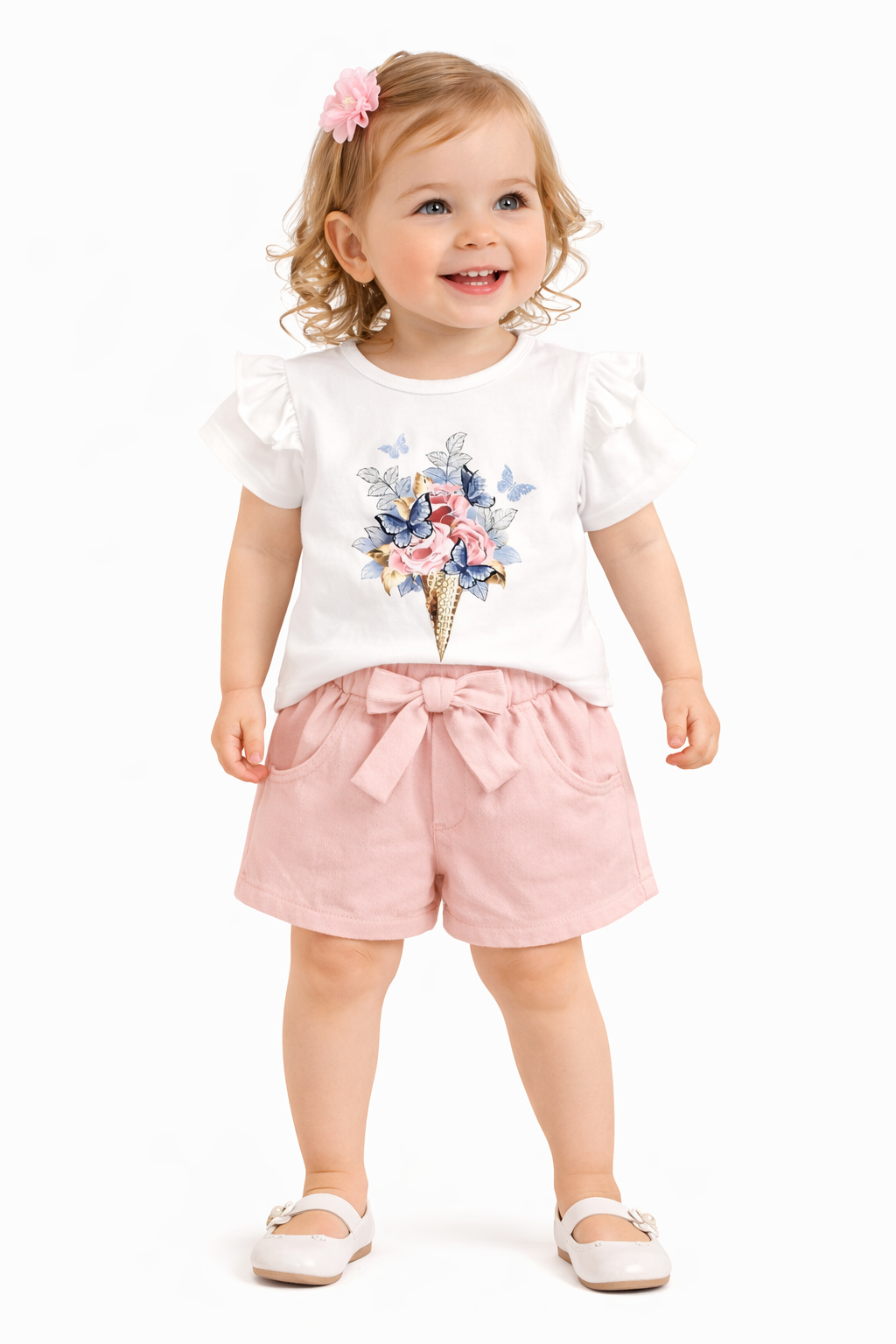 TODDLER FEMALE KIDS SHORTS SET