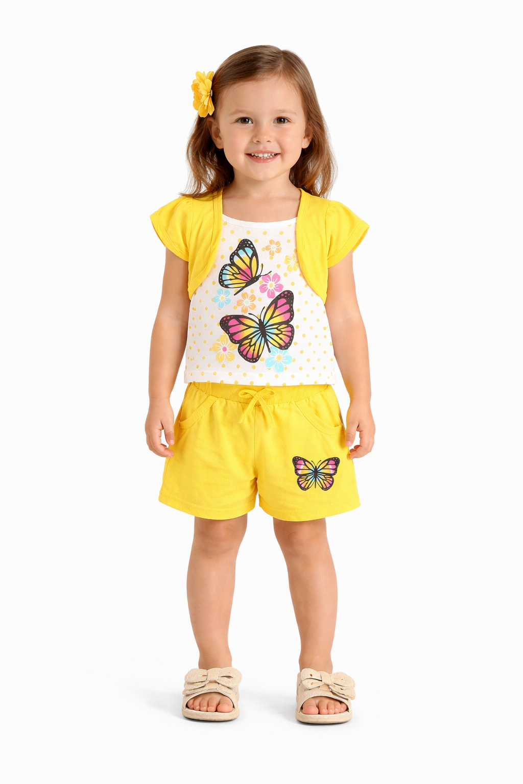 TODDLER FEMALE KIDS SHORTS SET