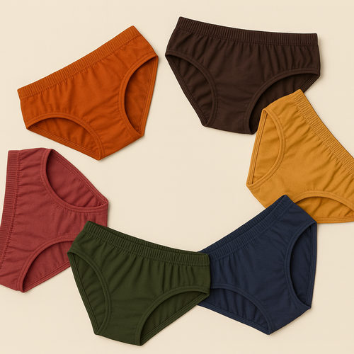 LADIES PANTIES PLAIN (INNER ELASTIC) 70 PCS PACK