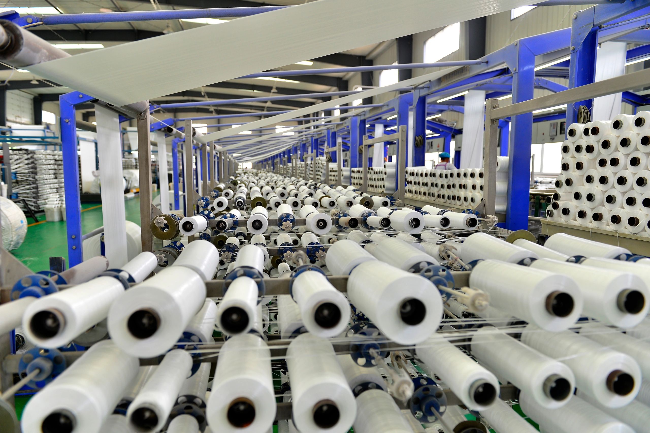 Garment manufacturing facility floor