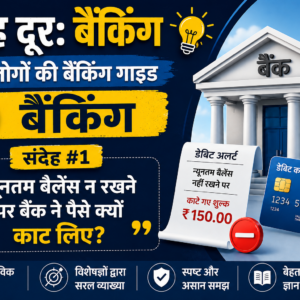 संदेह #1: “न्यूनतम बैलेंस न रखने पर बैंक ने पैसे क्यों काट लिए?”