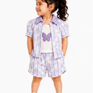 Toddler Girls 3-Piece Striped Co-Ord Set (375)