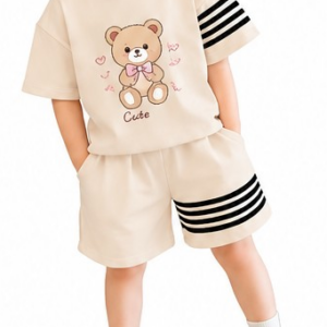 Girls Contrast Collar Polo Top with Embroidery Detail (307)