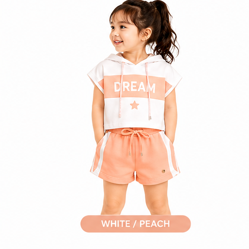 Girls Hooded Contrast Co-Ord Set (335) - Image 5