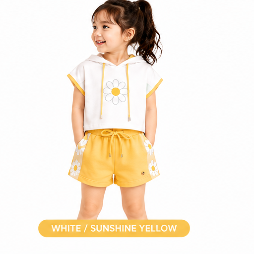 Girls Hooded Contrast Co-Ord Set (335) - Image 6