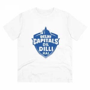 Generic Men's PC Cotton Cricket Design Printed T Shirt (Color: White, Thread Count: 180GSM)
