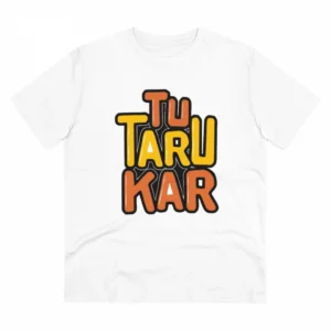 Generic Men's PC Cotton Tu Taru Kar Printed T Shirt (Color: White, Thread Count: 180GSM)