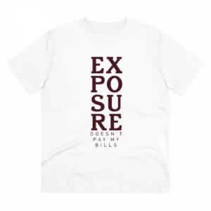 Generic Men's PC Cotton Exposure Printed T Shirt (Color: White, Thread Count: 180GSM)