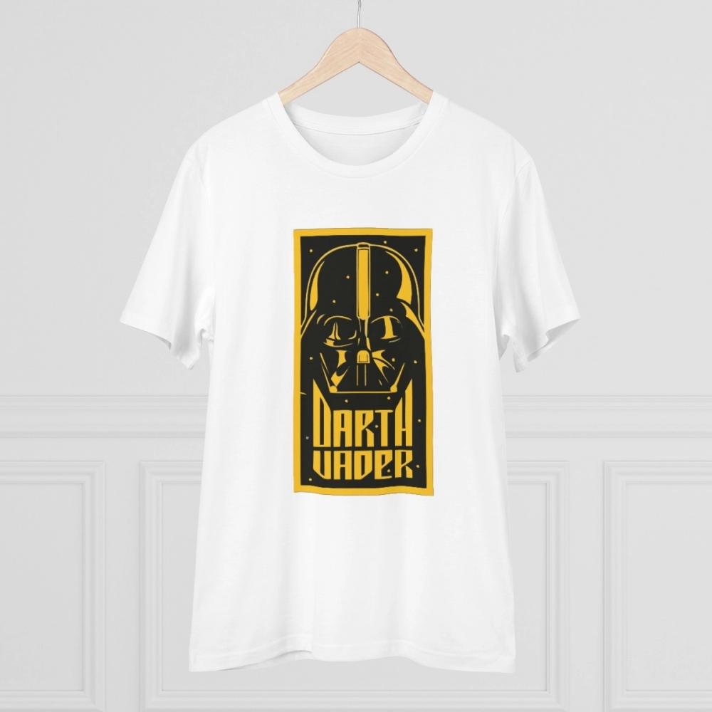 Generic Men's PC Cotton Darth Vader Printed T Shirt (Color: White, Thread Count: 180GSM) - Image 3