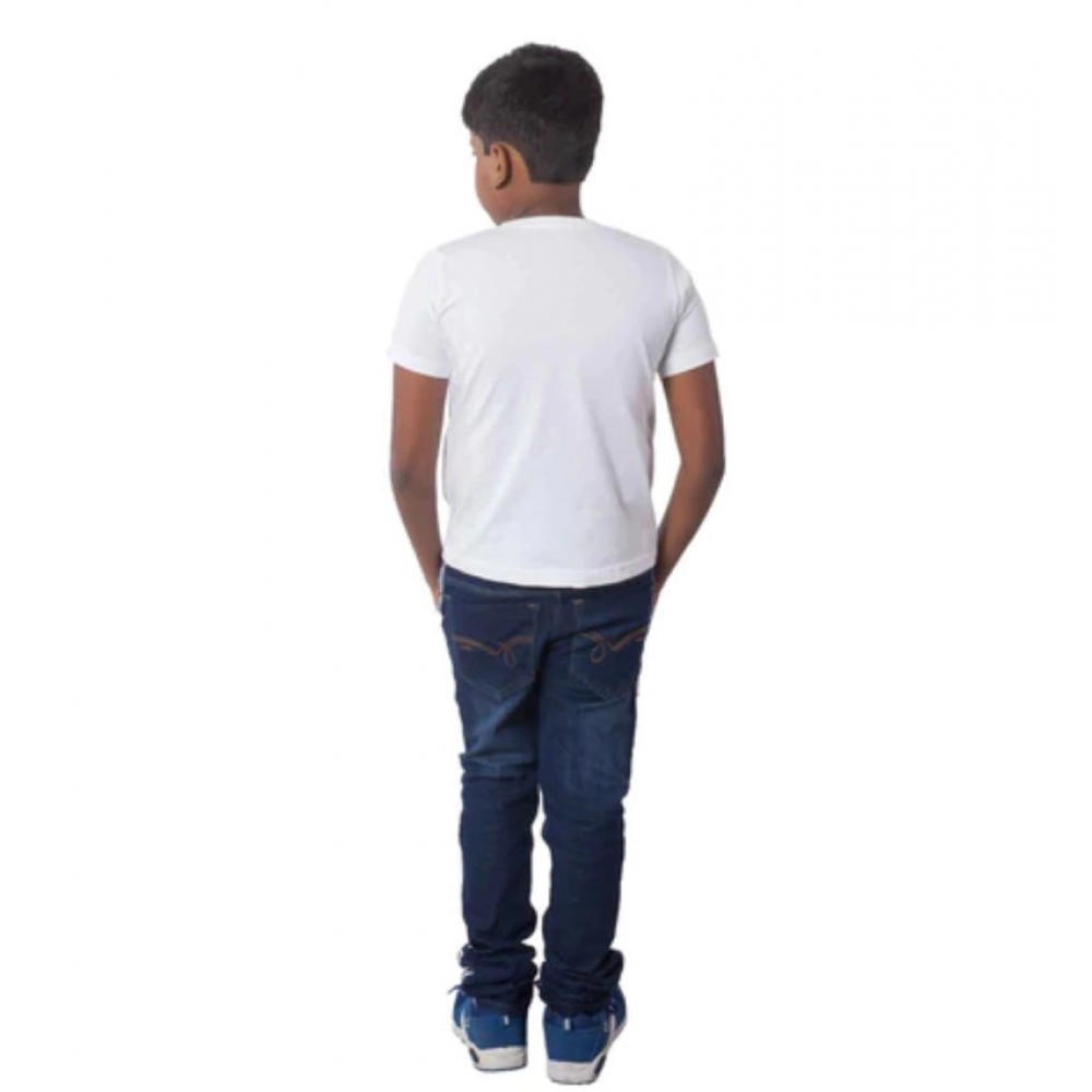 Generic Boys Cotton Off Road Adventure Half Sleeve TShirt (White) - Image 3