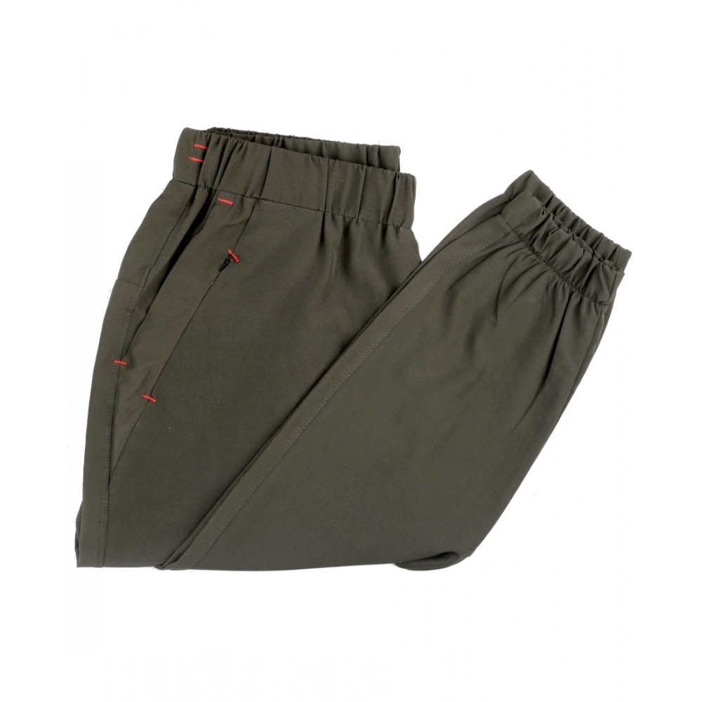 Generic Men's Polyster Solid Track Pant-Lower (Dark Green) - Image 2