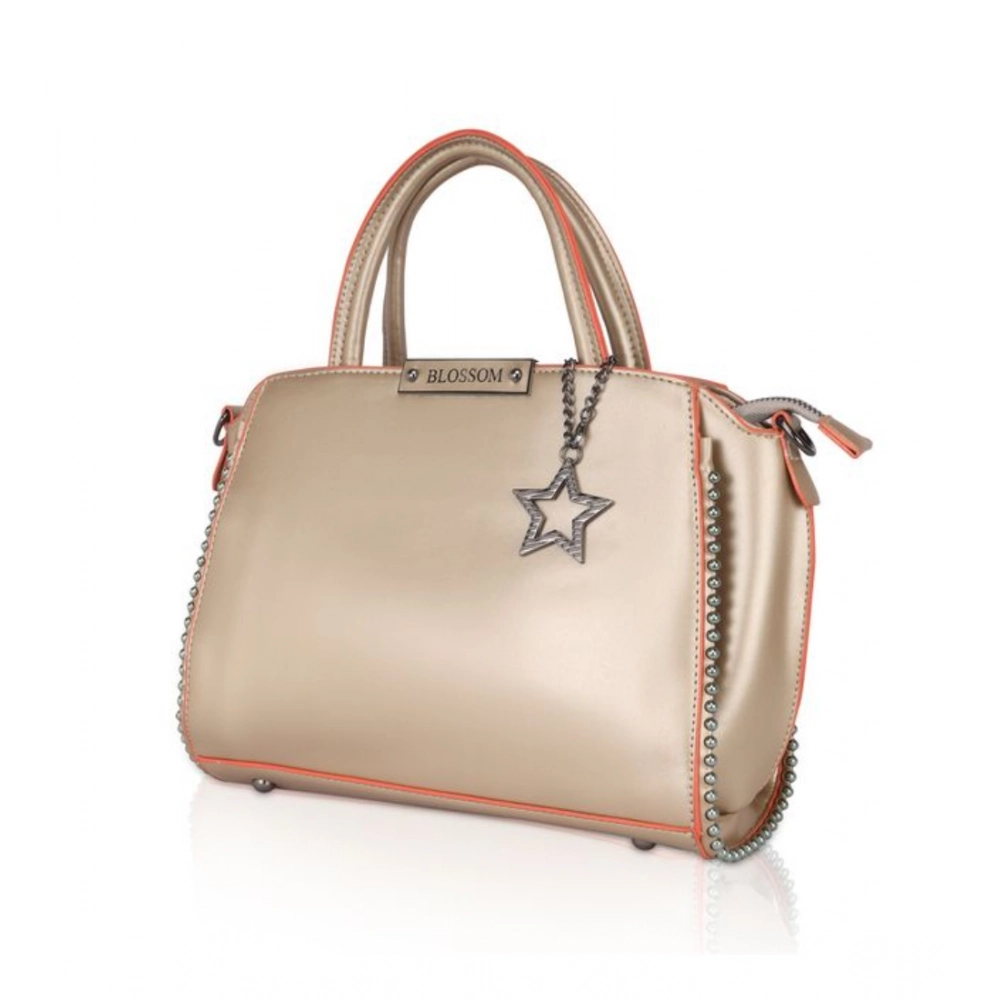 Generic Women's Faux Leather Metal Beads Handbag (Gold) - Image 6