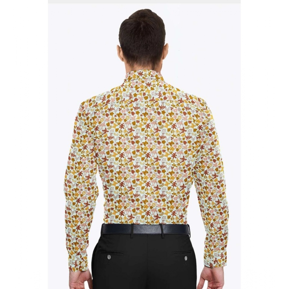 Generic Men's Cotton Blended Printed Full Sleeve Shirt (Multicolor) - Image 6