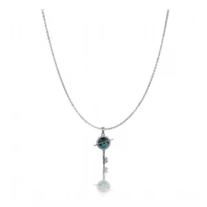 Generic Women's Stainless Steel Key Design Delicate Chain (Silver Plated)