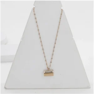 Generic Women's Stainless Steel Mini Suitcase Pendent Delicate Chain (Gold Plated)