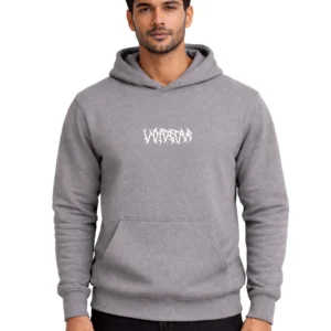 Vibes Tribal PolyCotton Hoodie Without Zipper 300 GSM Grey