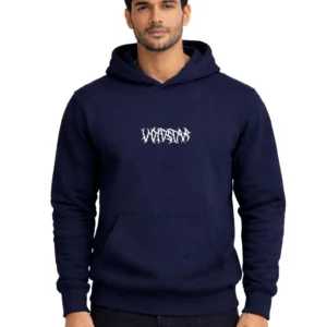 Vibes Tribal PolyCotton Hoodie Without Zipper 300 GSM Navy Blue